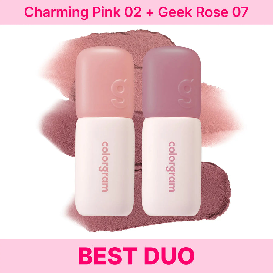 Colorgram Blurry Lip Duo Nude Blur Tint – Soft Matte Lip & Cheek Stain