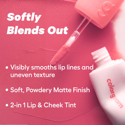 Colorgram Blurry Lip Duo Nude Blur Tint – Soft Matte Lip & Cheek Stain