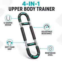 U-Shape Adjustable Resistance Arm Trainer (60-100 lbs) | Upper Body & Forearm Exerciser