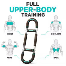 U-Shape Adjustable Resistance Arm Trainer (60-100 lbs) | Upper Body & Forearm Exerciser