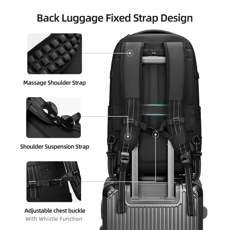 Travel Laptop Backpack – Waterproof, USB Port & Anti-Theft