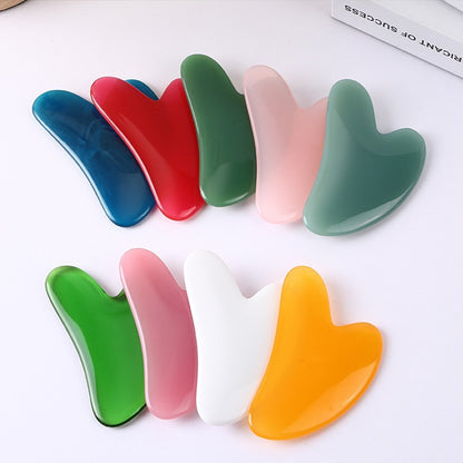 Jade Gua Sha Facial Massage Tool | Heart-Shaped Natural Stone Skincare Tool