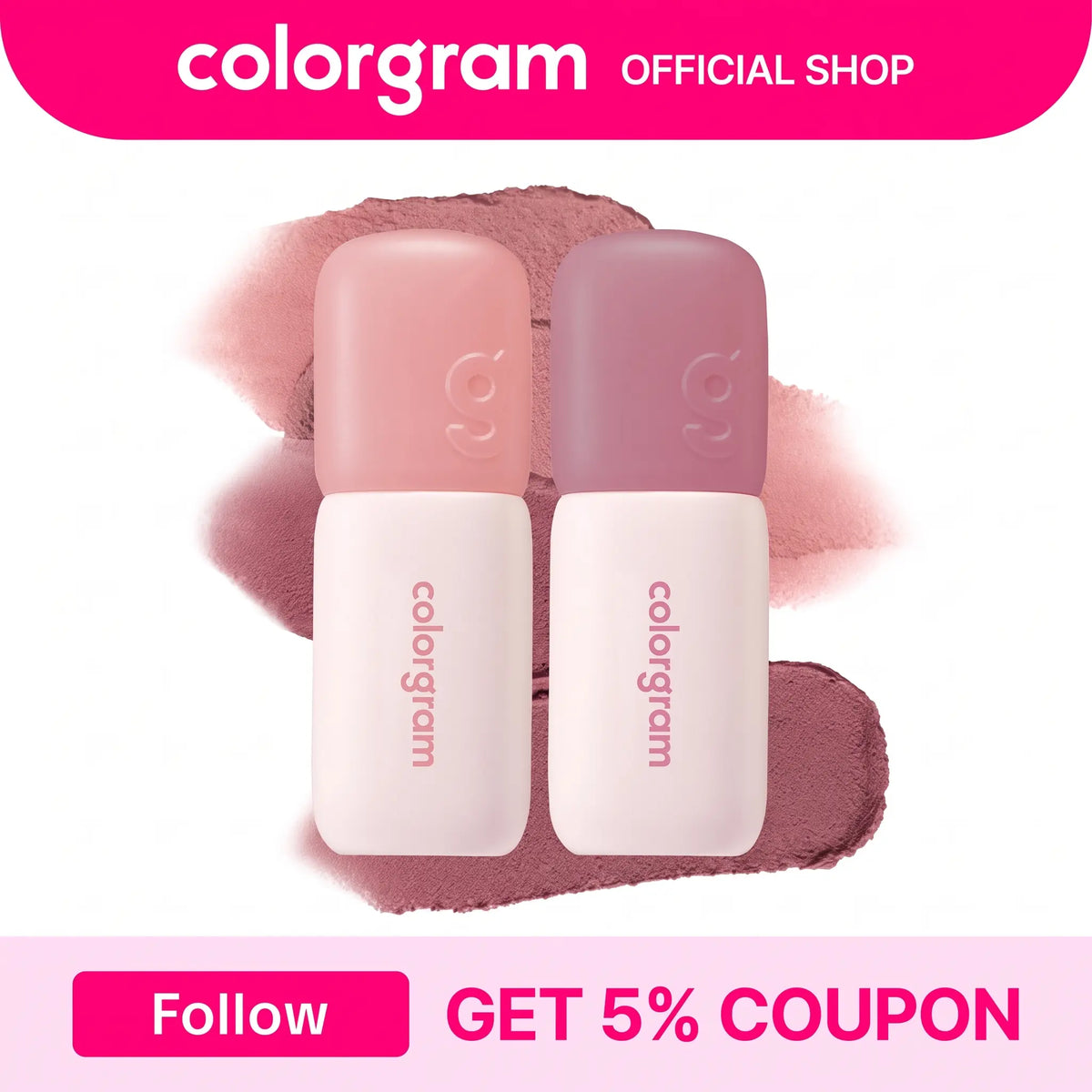 Colorgram Blurry Lip Duo Nude Blur Tint – Soft Matte Lip & Cheek Stain